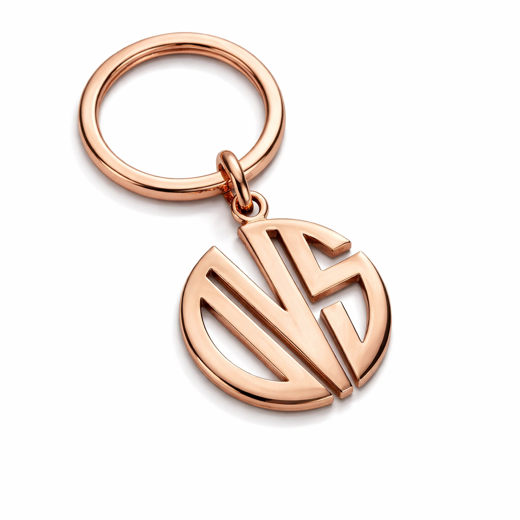 POLISHED ROSE GOLD OVS KEYCHAIN